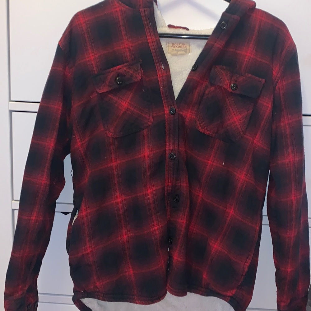 Boston traders size medium Sherpa lined jacket